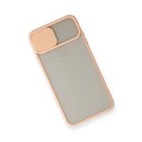 Newface iPhone XS Max Kılıf Palm Buzlu Kamera Sürgülü Silikon - Pembe