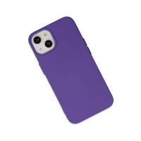 Newface iPhone 14 Plus Kılıf Nano içi Kadife Silikon - Mor