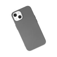 Newface iPhone 14 Plus Kılıf Nano içi Kadife Silikon - Gri