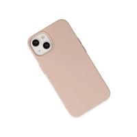 Newface iPhone 14 Plus Kılıf Nano içi Kadife Silikon - Pudra