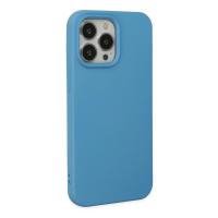 Newface iPhone 14 Pro Kılıf Nano içi Kadife Silikon - Mavi