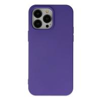 Newface iPhone 14 Pro Kılıf Nano içi Kadife Silikon - Mor