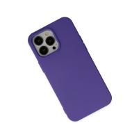 Newface iPhone 14 Pro Max Kılıf Nano içi Kadife Silikon - Mor