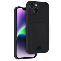 Newface iPhone 14 Kılıf Kelvin Kartvizitli Silikon - Siyah