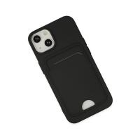 Newface iPhone 14 Plus Kılıf Kelvin Kartvizitli Silikon - Siyah