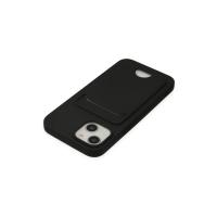 Newface iPhone 14 Plus Kılıf Kelvin Kartvizitli Silikon - Siyah