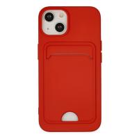 Newface iPhone 14 Plus Kılıf Kelvin Kartvizitli Silikon - Kırmızı