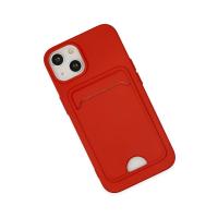 Newface iPhone 14 Plus Kılıf Kelvin Kartvizitli Silikon - Kırmızı