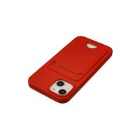 Newface iPhone 14 Plus Kılıf Kelvin Kartvizitli Silikon - Kırmızı