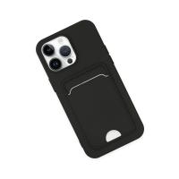Newface iPhone 14 Pro Kılıf Kelvin Kartvizitli Silikon - Siyah