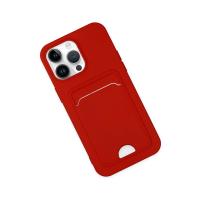 Newface iPhone 14 Pro Kılıf Kelvin Kartvizitli Silikon - Kırmızı