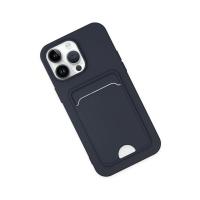 Newface iPhone 14 Pro Kılıf Kelvin Kartvizitli Silikon - Lacivert