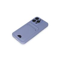 Newface iPhone 14 Pro Max Kılıf Kelvin Kartvizitli Silikon - Lila