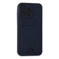 Newface iPhone 14 Pro Max Kılıf Kelvin Kartvizitli Silikon - Lacivert