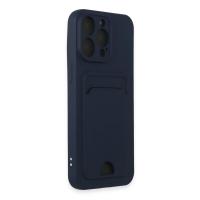 Newface iPhone 14 Pro Max Kılıf Kelvin Kartvizitli Silikon - Lacivert