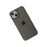 Newface iPhone 14 Plus Kılıf Pc Sert Şeffaf Kapak - Siyah