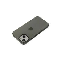 Newface iPhone 14 Plus Kılıf Pc Sert Şeffaf Kapak - Siyah
