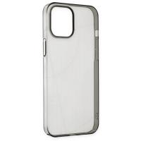 Newface iPhone 14 Pro Kılıf Pc Sert Şeffaf Kapak - Siyah