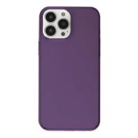 Newface iPhone 14 Pro Kılıf Pc Sert Şeffaf Kapak - Mor