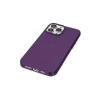 Newface iPhone 14 Pro Max Kılıf Pc Sert Şeffaf Kapak - Mor