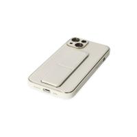 Newface iPhone 14 Plus Kılıf Coco Deri Standlı Kapak - Beyaz