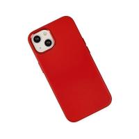 Newface iPhone 14 Plus Kılıf Asya Deri Silikon - Kırmızı