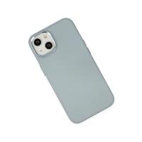 Newface iPhone 14 Plus Kılıf Asya Deri Silikon - Sierra Blue