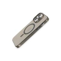 Newface iPhone 13 Pro Max Kılıf Tron Şeffaf Magsafe Kapak - Siyah