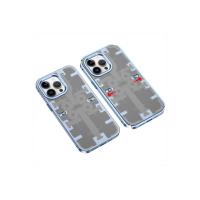 Newface iPhone 13 Pro Max Kılıf Mekanik Bumper Kapak - Mavi