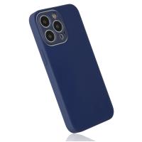 Newface iPhone 14 Pro Kılıf Glass Kapak - Lacivert