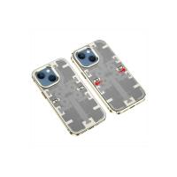 Newface iPhone 14 Kılıf Mekanik Bumper Kapak - Gold