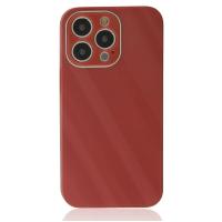 Newface iPhone 14 Pro Max Kılıf Glass Kapak - Bordo