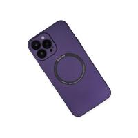 Newface iPhone 14 Pro Kılıf Jack Magneticsafe Lens Silikon - Mor