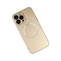 Newface iPhone 14 Pro Max Kılıf Jack Magneticsafe Lens Silikon - Gold