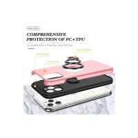 Newface iPhone 11 Pro Max Kılıf Elit Yüzüklü Kapak - Pembe