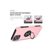 Newface iPhone 11 Pro Max Kılıf Elit Yüzüklü Kapak - Pembe