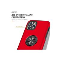 Newface iPhone 11 Pro Max Kılıf Elit Yüzüklü Kapak - Kırmızı