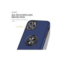 Newface iPhone 11 Pro Max Kılıf Elit Yüzüklü Kapak - Lacivert