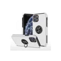 Newface iPhone 11 Pro Max Kılıf Elit Yüzüklü Kapak - Gümüş