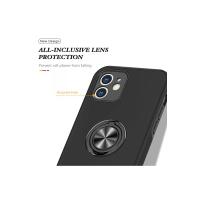 Newface iPhone 12 Mini Kılıf Elit Yüzüklü Kapak - Siyah