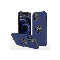 Newface iPhone 12 Pro Max Kılıf Elit Yüzüklü Kapak - Lacivert