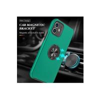 Newface iPhone 12 Kılıf Elit Yüzüklü Kapak - Yeşil