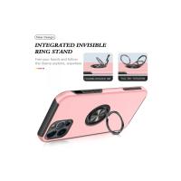 Newface iPhone 12 Pro Kılıf Elit Yüzüklü Kapak - Pembe