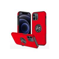 Newface iPhone 12 Pro Kılıf Elit Yüzüklü Kapak - Kırmızı