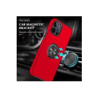 Newface iPhone 12 Pro Kılıf Elit Yüzüklü Kapak - Kırmızı