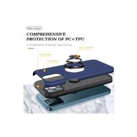 Newface iPhone 12 Pro Kılıf Elit Yüzüklü Kapak - Lacivert