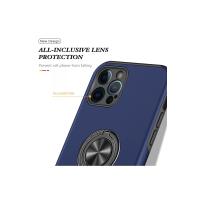 Newface iPhone 12 Pro Kılıf Elit Yüzüklü Kapak - Lacivert