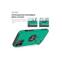 Newface iPhone 12 Pro Kılıf Elit Yüzüklü Kapak - Yeşil