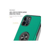 Newface iPhone 12 Pro Kılıf Elit Yüzüklü Kapak - Yeşil