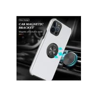 Newface iPhone 12 Pro Kılıf Elit Yüzüklü Kapak - Gümüş